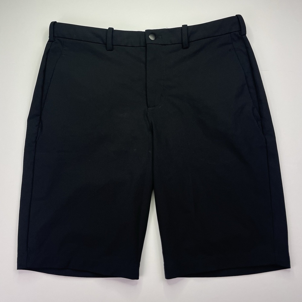 Lululemon Black Shorts Men's 36 ABC Chino 11" Flat Front Golf Casual Dress